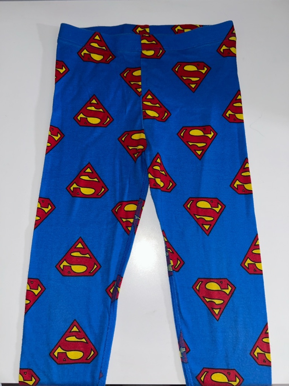 H&M DC Superman Long Sleeve + Pants Pajamas Size 8 - Picture 7 of 13